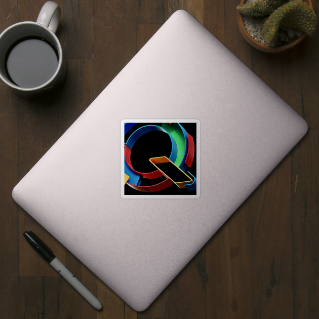 Q is for Quick - 3d mod graphic color design says cool! by LeftBrainExpress